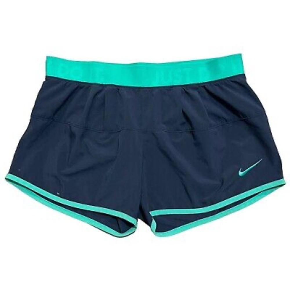 Women NIKE DRI-FIT Shorts Size‎ Small “Just Do It” Band - Picture 2 of 5